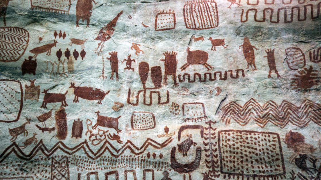 Archaeologists discover 12,500 year old painting depicting mythological creatures